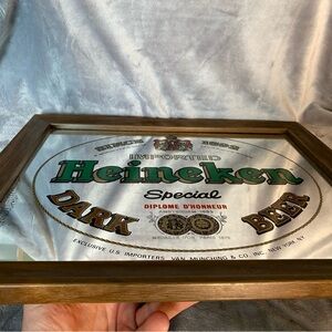Heineken Dark Beer Framed Mirror